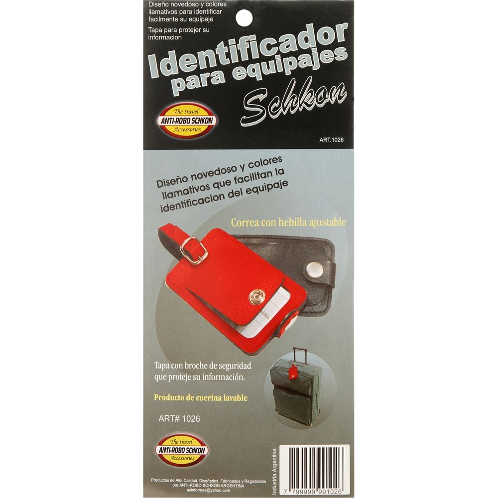Identificador-para-Equipaje-hebilla-ajustable-gris