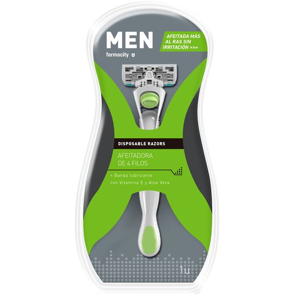 Maquina-de-afeitar-Farmacity-Men-4-Filos-Recargable