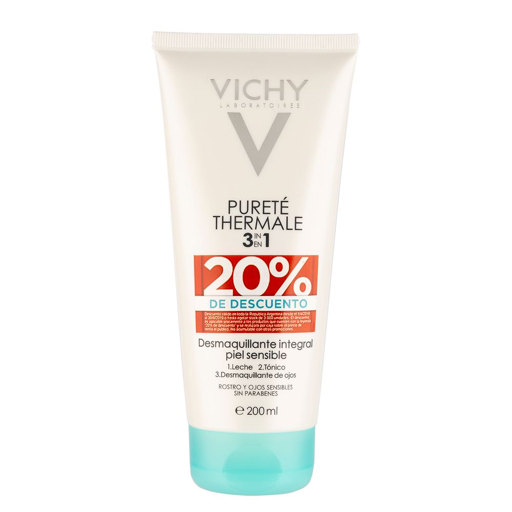 Desmaquillante Integral Vichy Pureté Thermale 3 en 1 x 200
