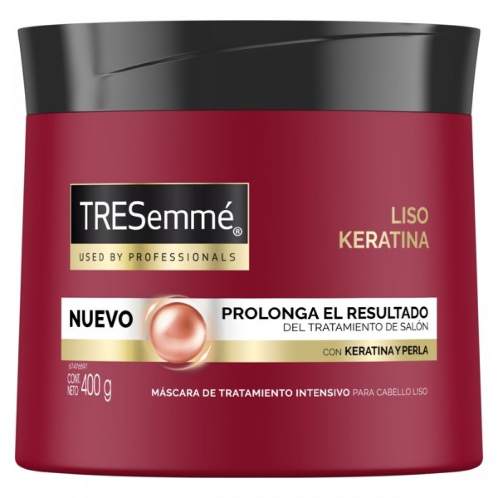 Máscara de tratamiento capilar Tresemmé Liso Keratina x