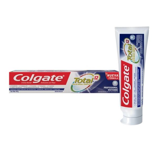 crema dental colgate total 12 professional whitening