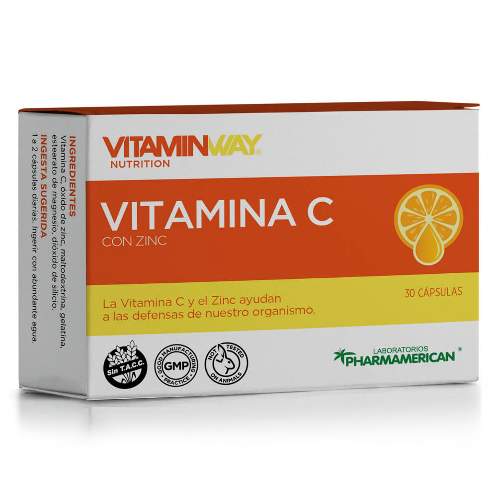 Suplemento Dietario Vitamina C Con Zinc X 500 Mg X 30 Capsulas Farmacityar