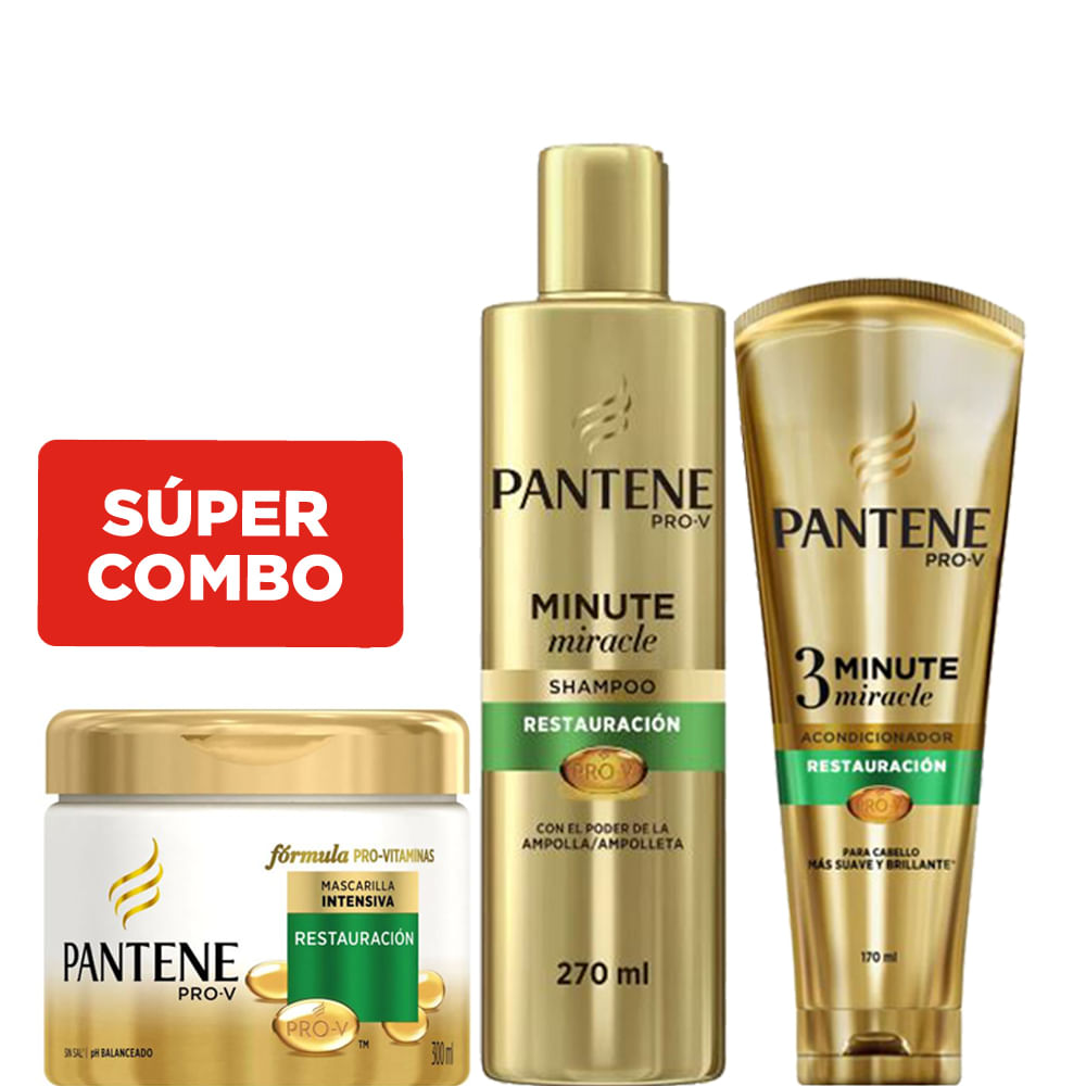 Combo Pantene Restauración con Crema Tratamiento farmacityar