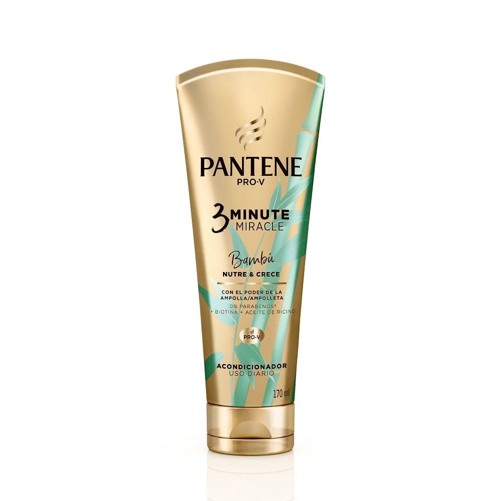 Acondicionador Pantene 3 Minutos Bambú Nutre y Crece x 170