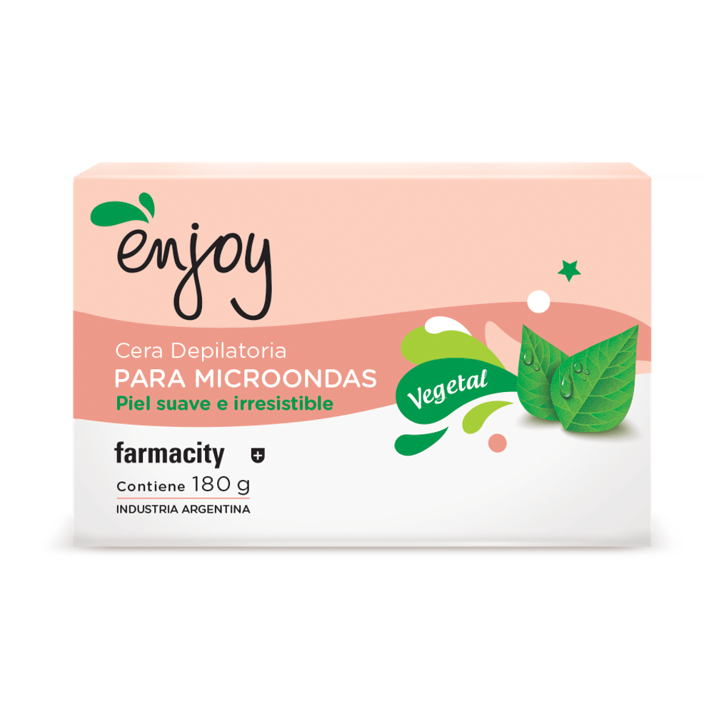 Cera Depilatoria Enjoy Vegetal Piel Suave x 180 g - farmacityar