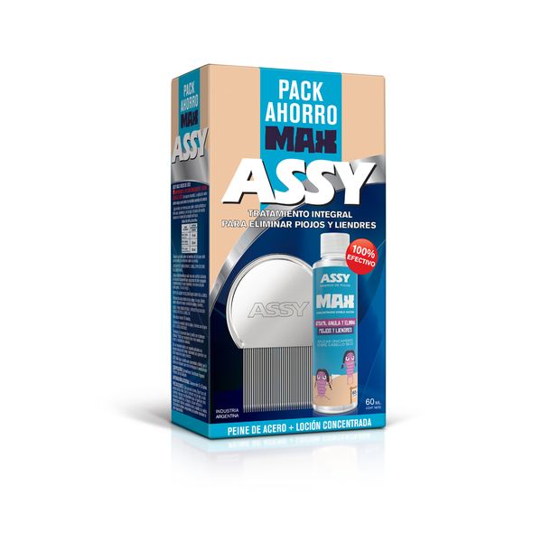Set peine de acero+ locion concentrada x 60 ml
