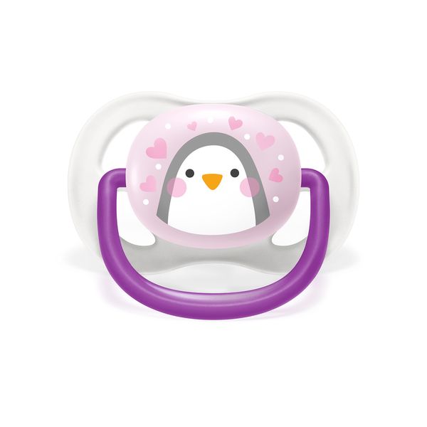 chupete-avent-ultra-air-collection-animals-purple-penguin-0-6-meses