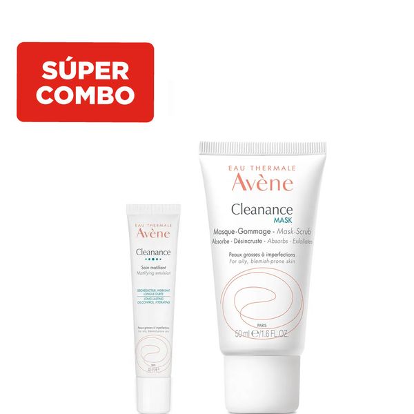 Cleanance Avène Cuidado Matificante x 40 ml + Cleanance Masque x 50 ml ...