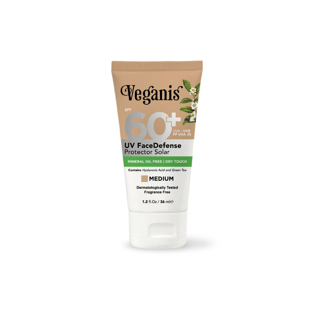 Protector Solar Facial Veganis Medium Fps 60 x 35 ml