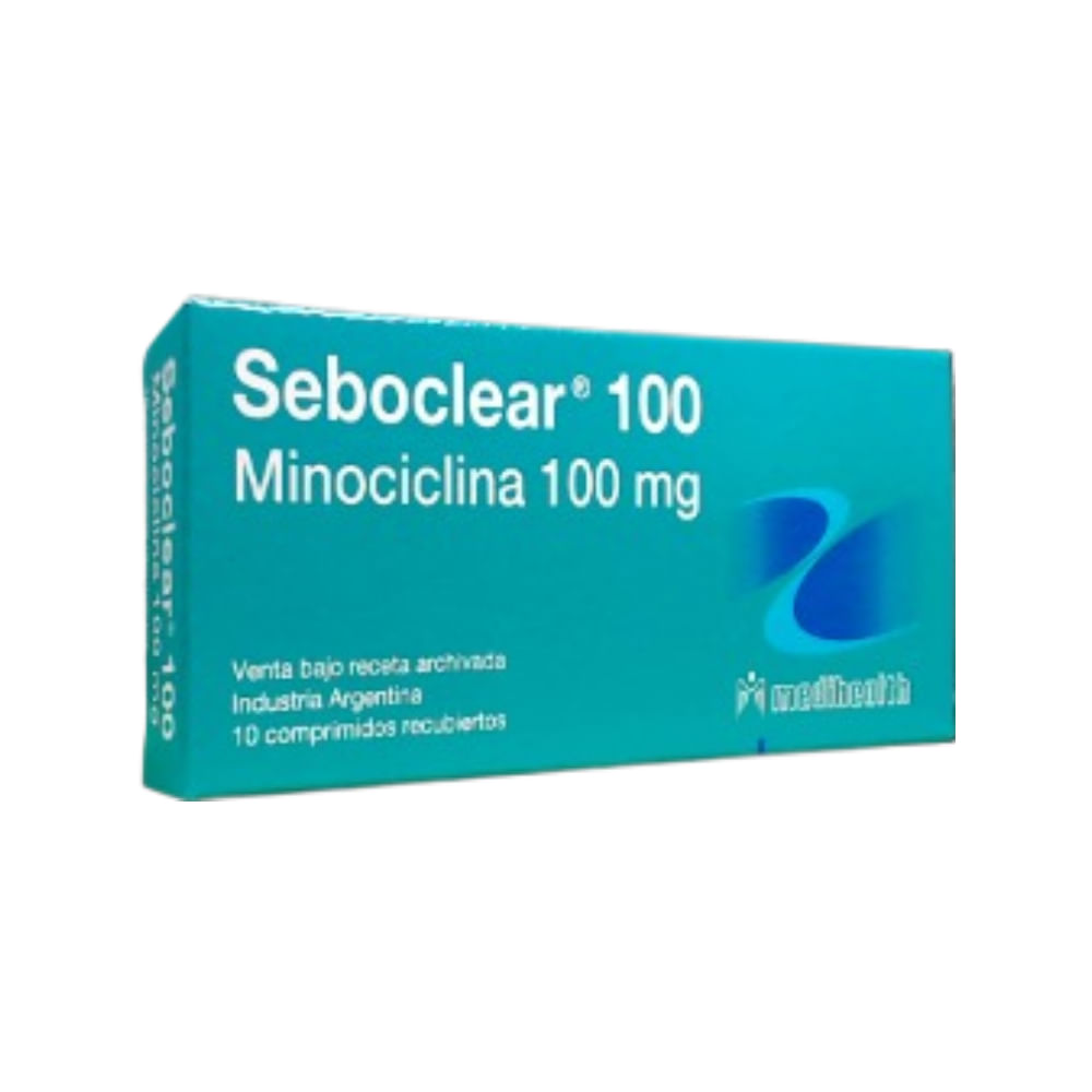 Seboclear 100 Minociclina x 10 Comp Recubiertos