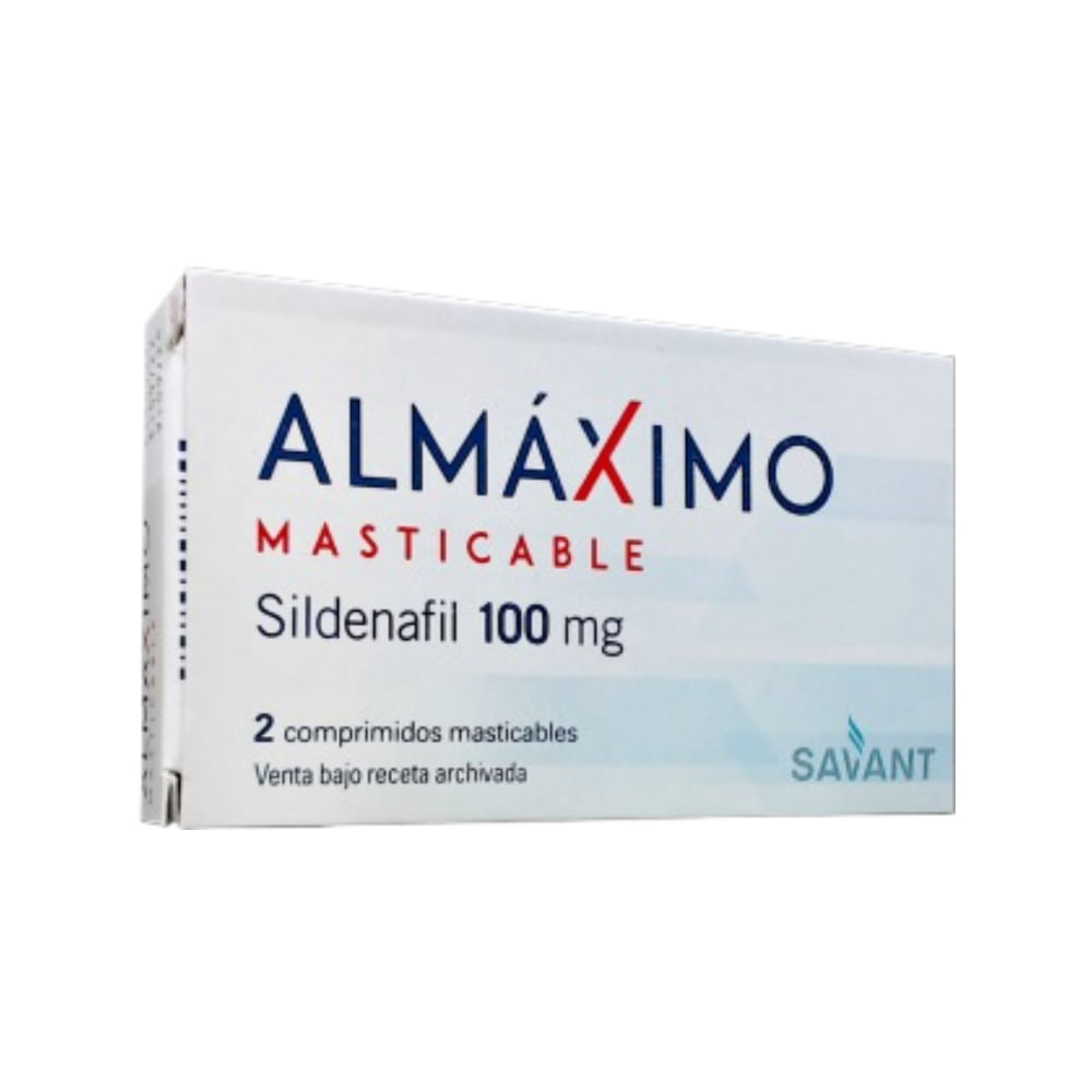 Almaximo Masticable Sildenafil 100 mg x 2 Comp Masticables