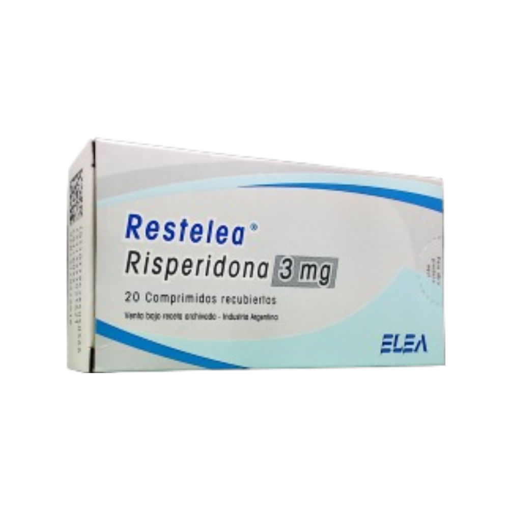 Restelea 3 mg Risperidona x 20 Comp