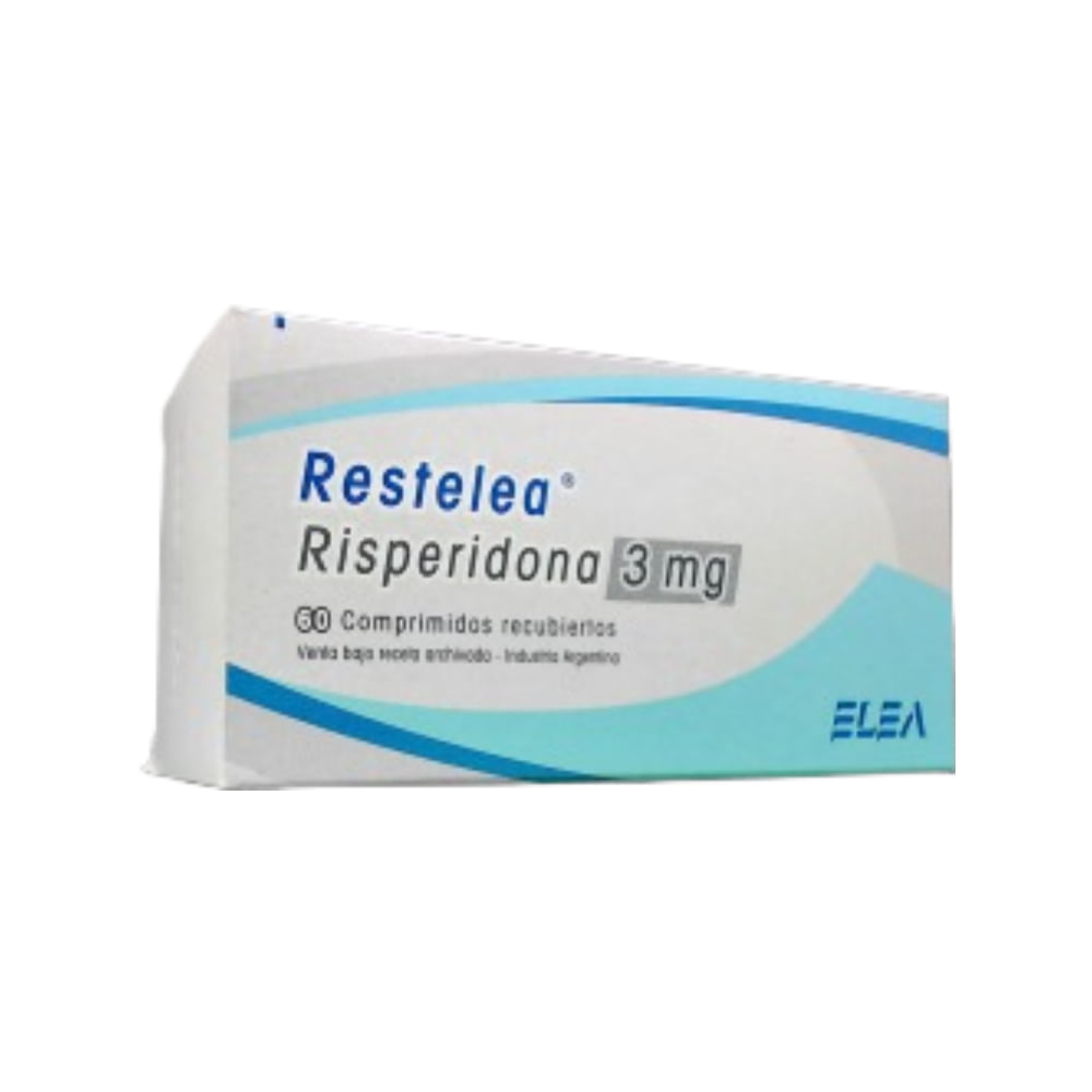 Restelea 3 mg Risperidona x 60 Comp
