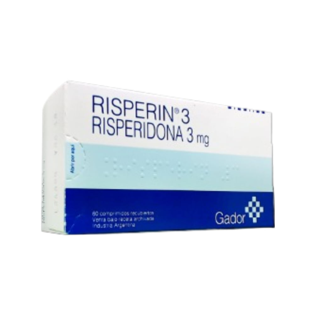 Risperin Risperidona 3 mg x 60 Comp