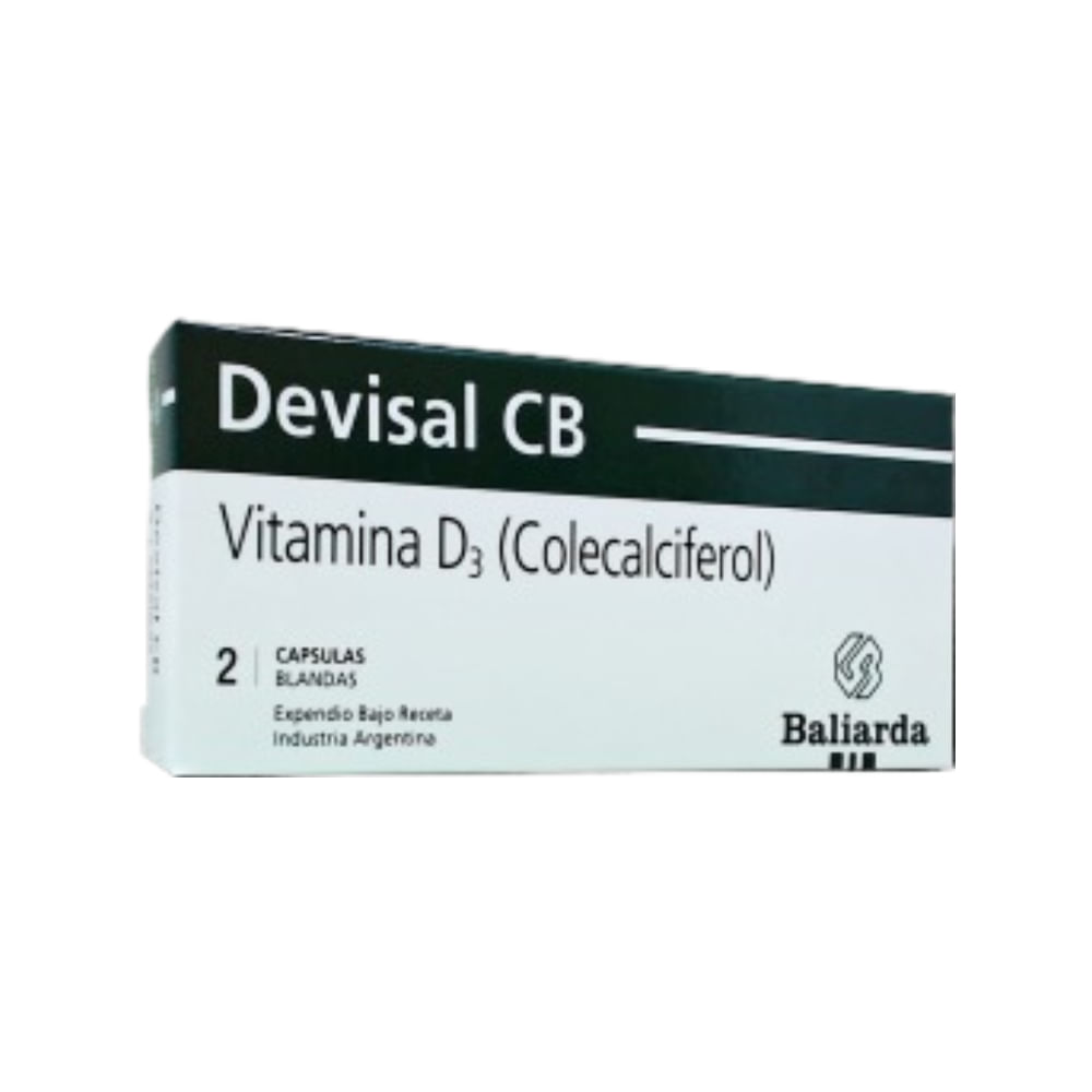 Devisal Cb Vitamina D3 x 2 Cáps Blandas