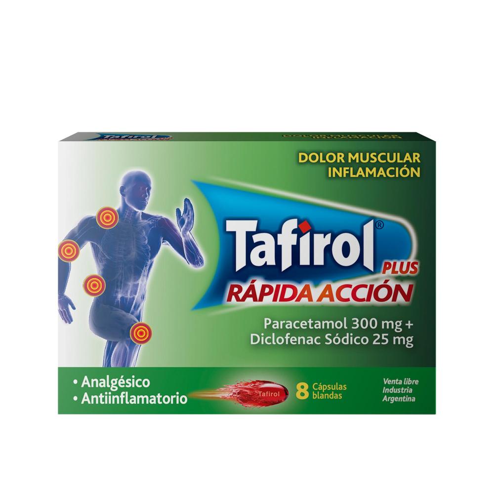 Tafirol Plus Rápida Acción x 8 Cápsulas Blandas